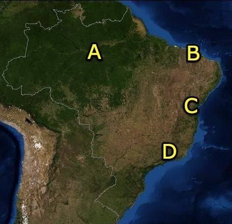 Which area would be most likely to have the SMALLEST population?-example-1