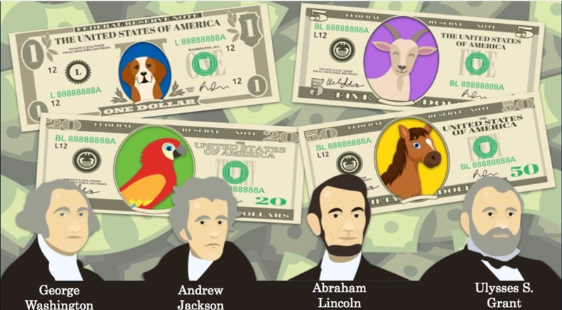 Match each president to the pet they owned.-example-1