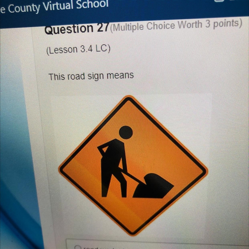 This road sign means-example-1