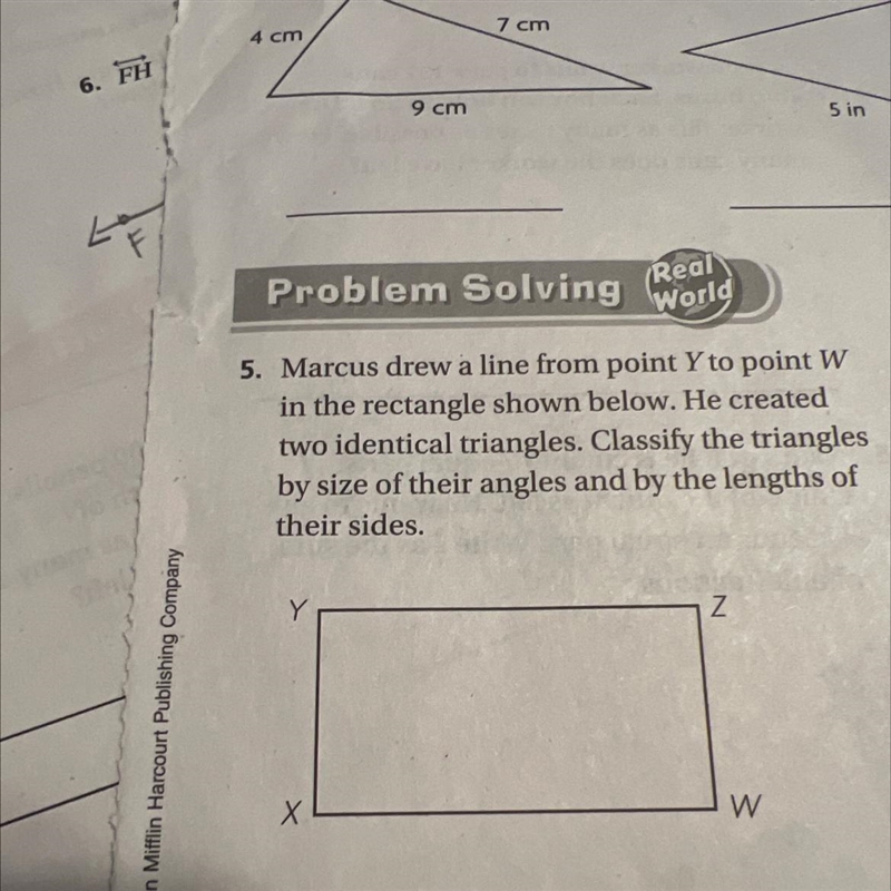 Classify the triangle by size of their angles and by length of their sides-example-1