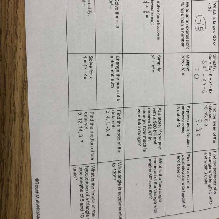 Anyone know where I can get the awsners for these? The top of the paper says ACT Skills-example-1