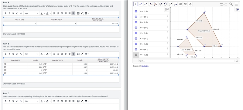 You'll need the other parts for part CPart CHow does the ratio of corresponding side-example-1