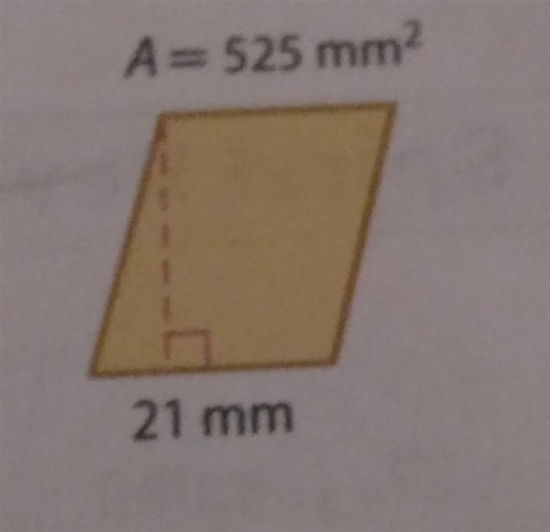 What is the height of the parallelogram shaped pattern block shown below​-example-1