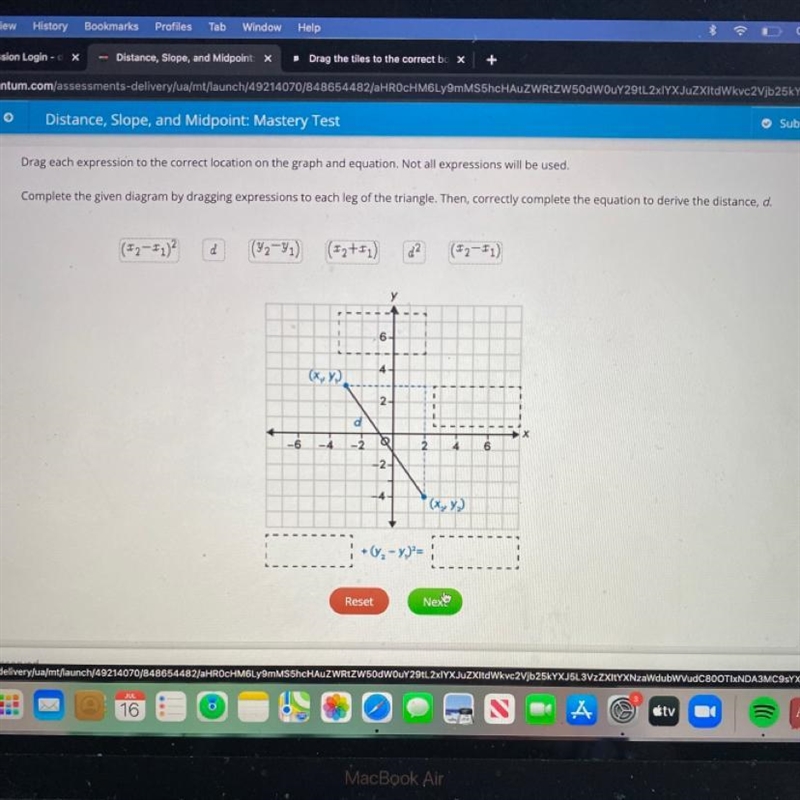 drag each expression to the correct location on the graph and equation. not all expressions-example-1