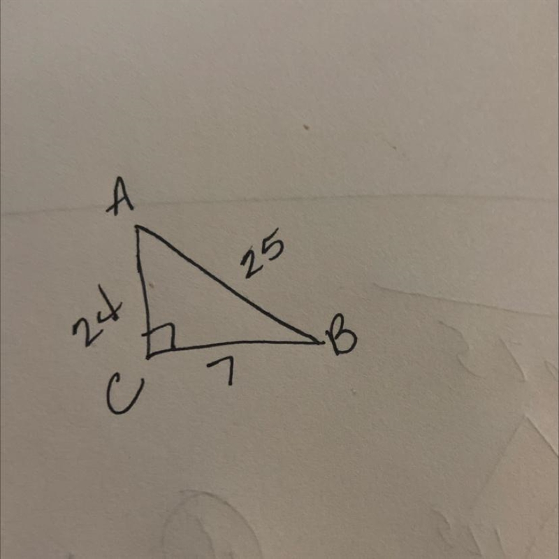 Write the ratio for sin A.sin A=(Type an integer or a simplified fraction.)-example-1