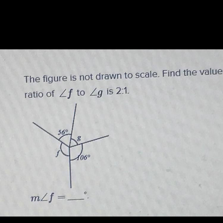 The figure is not drawn to scale. Find the Value of-example-1