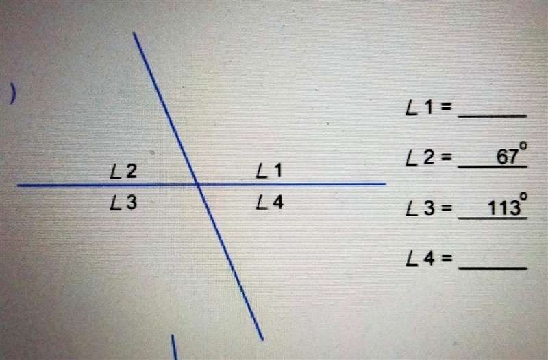 Find the missing vertical angles.​-example-1