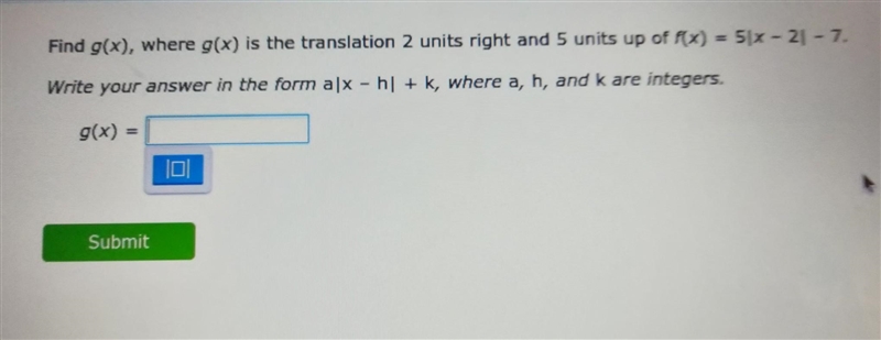 NO LINKS!! Please help me with this translation: 2 units right and 5 units up​-example-1