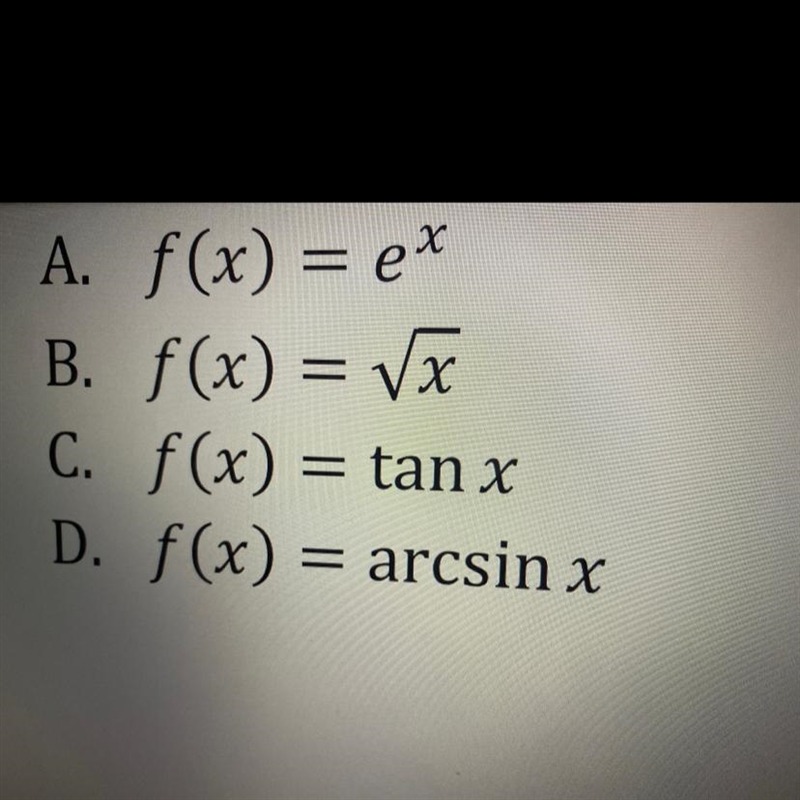 Which of the following functions is not differentiable at x=0?-example-1