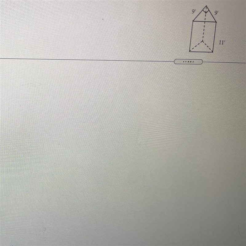 Find the volume of the given right prism (Type an integer or a decimal.)-example-1