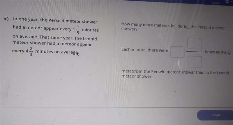 in one year, the Perseid meteor shower had a meteor appear every o appear every 15 minutes-example-1