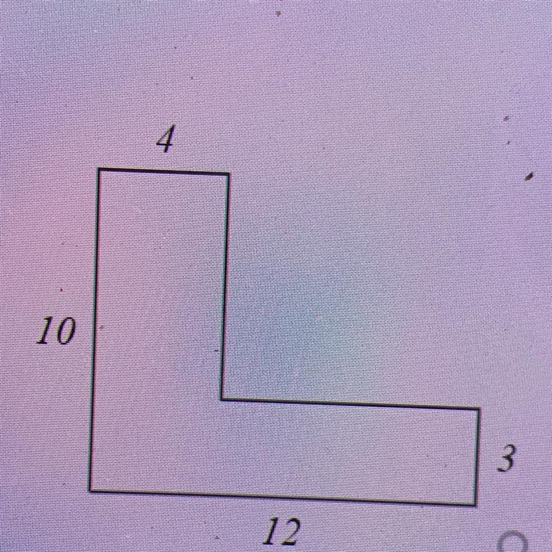 Find the area of the figure pictured below.-example-1