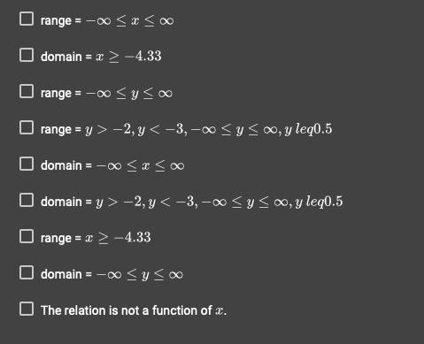 12. Determine if the relation represents y as a function of x. If it is a function-example-2