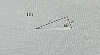 Solving right triangle find the missing side. round to the nearest tenth number 10-example-1