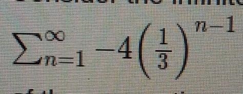 consider the infinite geometric series.in this image the lower limit of the summation-example-1