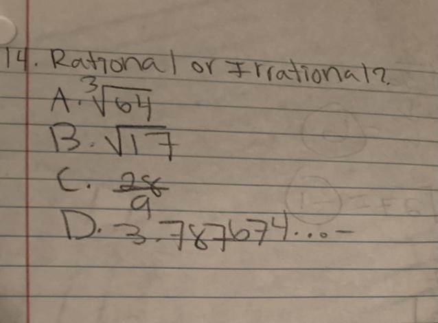 Rational or irrational?-example-1