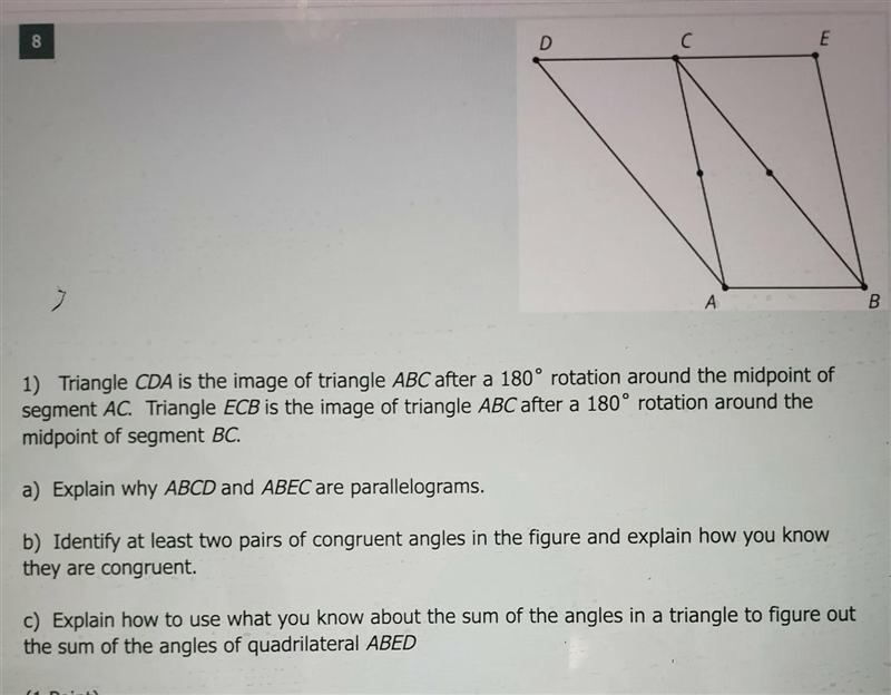 hello can you recheck to see if am right. please. I say A Because they are parallelogram-example-1