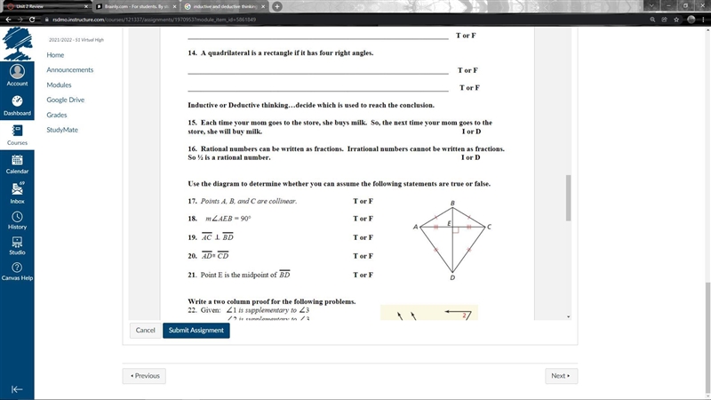 I need help on number 16 I think I have it correct I just need confirmation-example-1