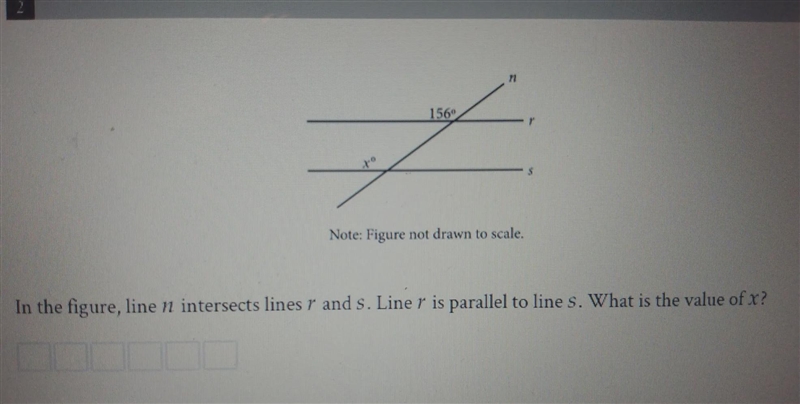 In the figure, line n intersects lines r and s. Line r is parallel to line s. What-example-1