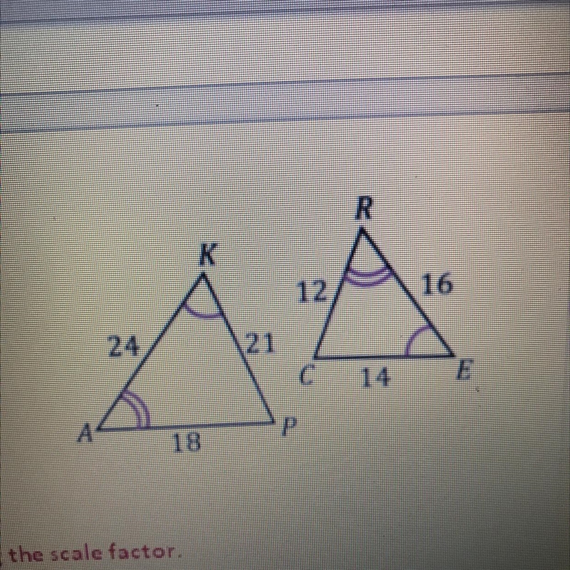 Are the 2 polygons similar? If they are, write a similarity statement-example-1