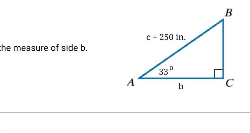 Find the measure of side b.​-example-1