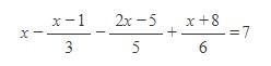 Solve for x in the equation. The equation is added as an image below.-example-1