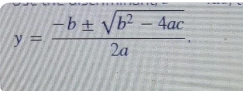 Quadratic Equations:Solve the following quadratic equation using the quadratic formula-example-1