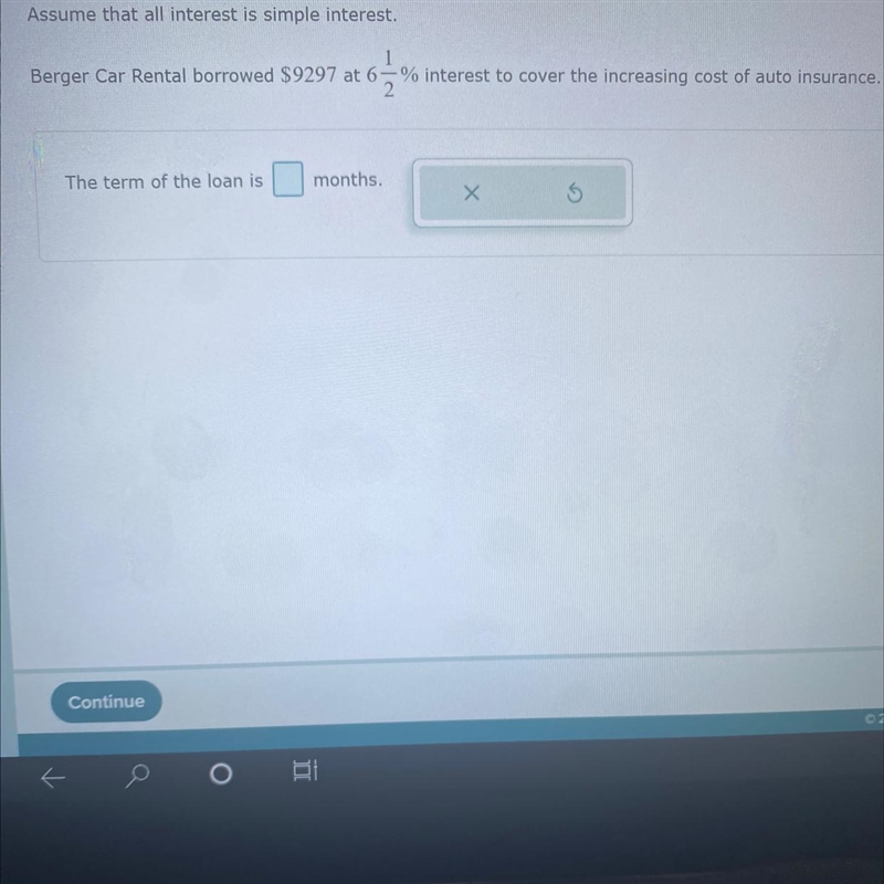 Find the term of the loan is the interest is $453.23-example-1