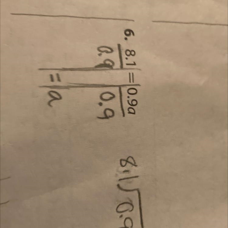 Solve 0.9 divided by 8.1-example-1