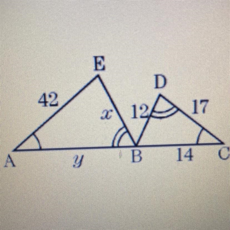 Find the value of y. A- 32B- 36C- 51D- not enough information-example-1