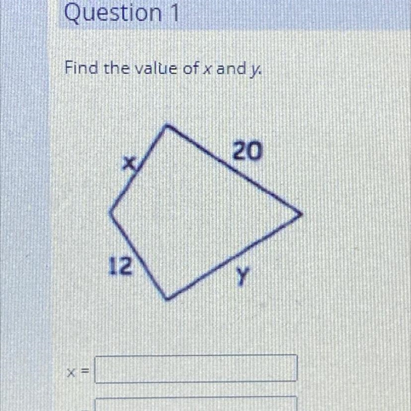 Find the value of x and y-example-1