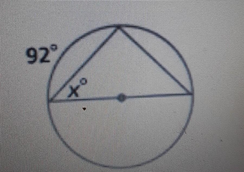 Assume that the line that appears to. e the diameter is the diameter what is the. value-example-1