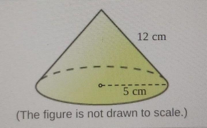 Use a net to find the surface area of the cone to the nearest square centimeter. Use-example-1