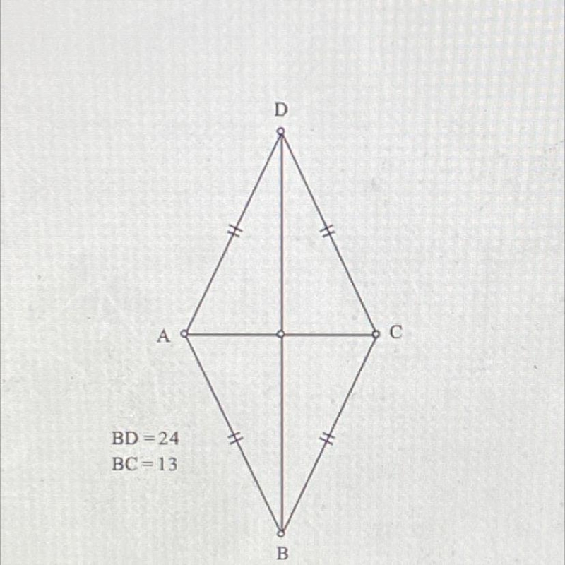 Find the area of the figure. Use trigonometry and draw a diagram. Do not use the Pythagorean-example-1