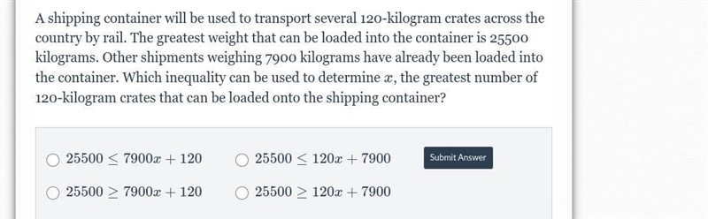 A shipping container will be used to transport several 120-kilogram crates across-example-1