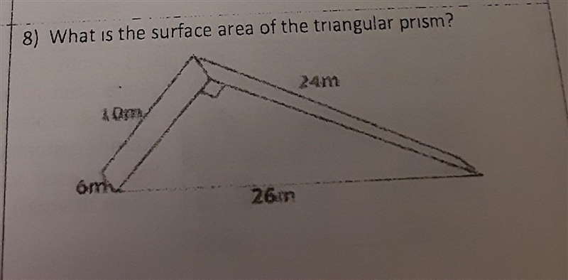 What is the surface area of the triangular prism?​-example-1