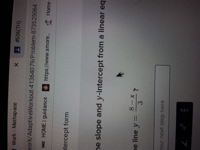 It is easier to read the slope and y-intercept from a linear equation if you rearrange-example-1