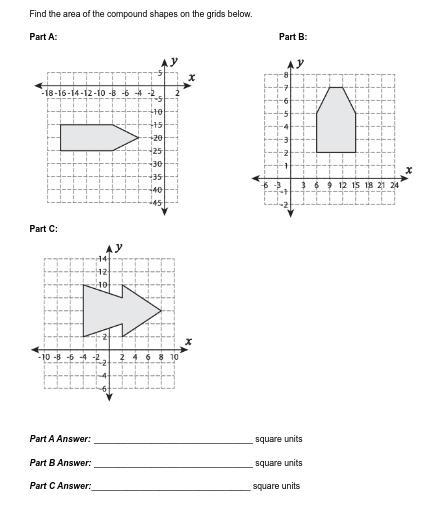 Find the area of the compound shapes on the coordinate plane below.-example-1