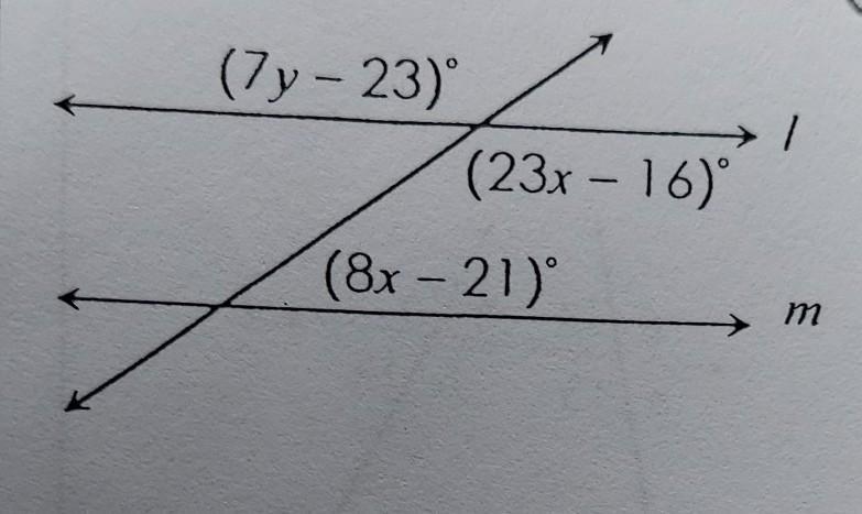 Find the values X and Y if L ll M .-example-1