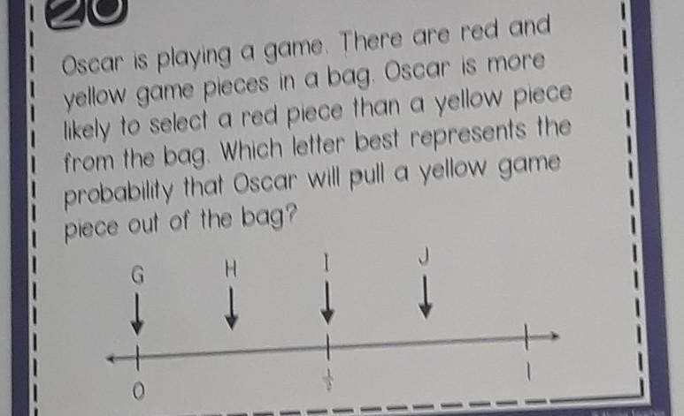 Oscar is playing a game, There are red and yellow pieces in a bag. Oscar is more likely-example-1