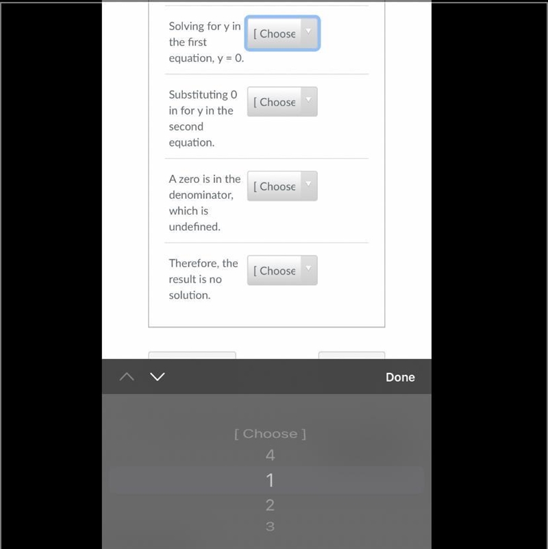 Put the steps in order on how you can use substitution to show that the system has-example-1