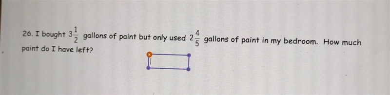 3 1/2- 2 4/5 how much is left?​-example-1