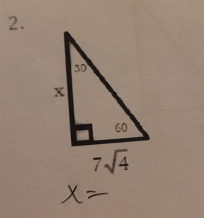 I need help solving for x. with pythagorean theorem.​-example-1