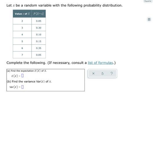 (a) Find the expectation E (X) of X.E(x) = 1(b) Find the variance Var(x) of x.Var-example-1