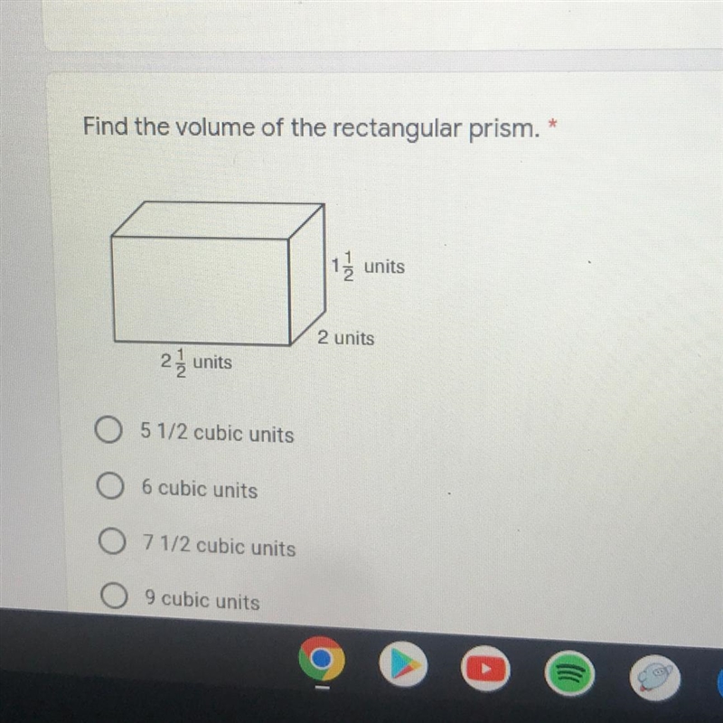 Find the volume of the rectangular prism-example-1