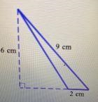 Find the area of the triangle below.9 cm6 cm2 cm-example-1