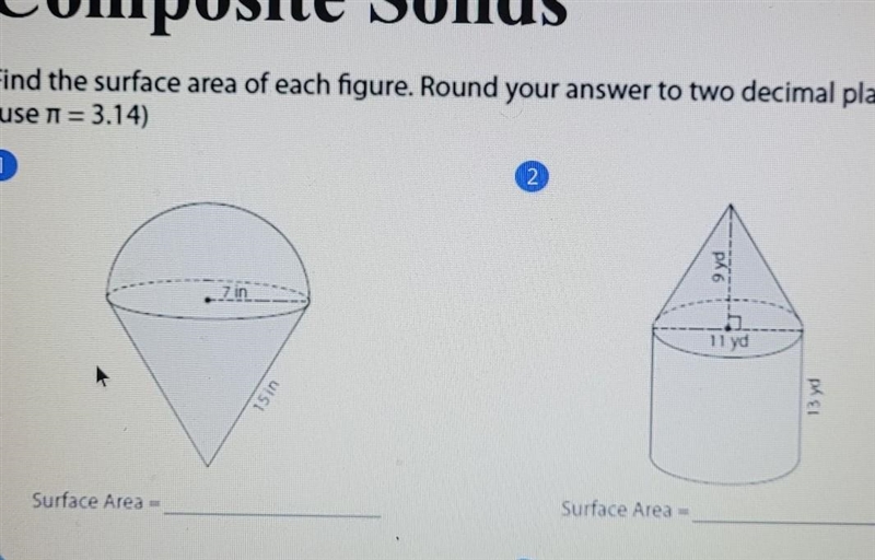 Find the surface area of each figure. Round answer to two decimal places. use 3.14 for-example-1