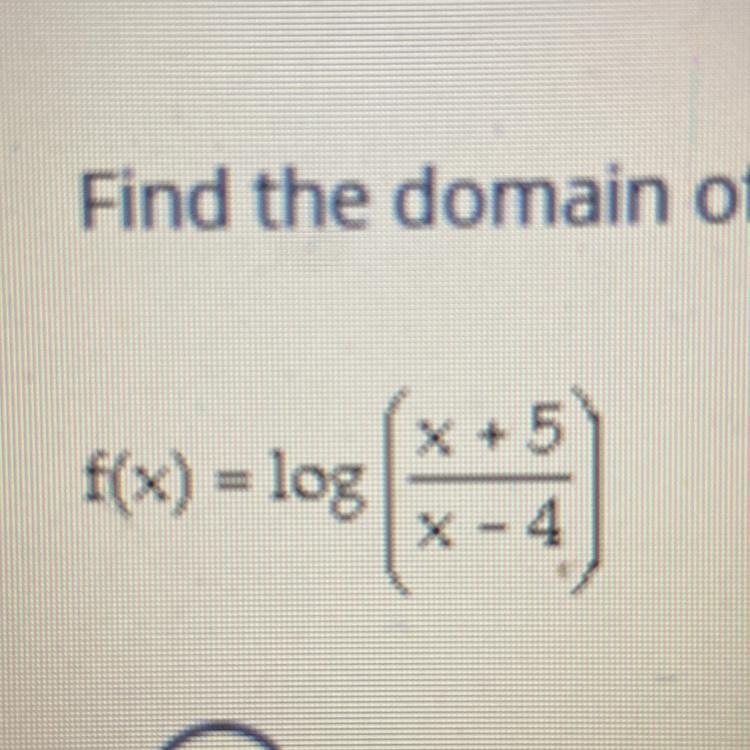 How do I find the domain of the logarithmic function? See photo-example-1