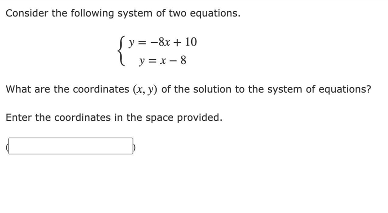 What are the coordinates (x,y) of the solution to the system of equations?-example-1