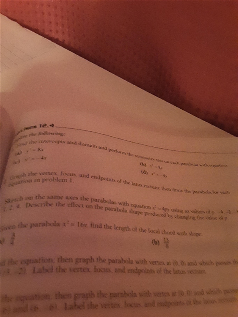 Were the following: Find the intercepts and domain and perform the symmetry test on-example-1